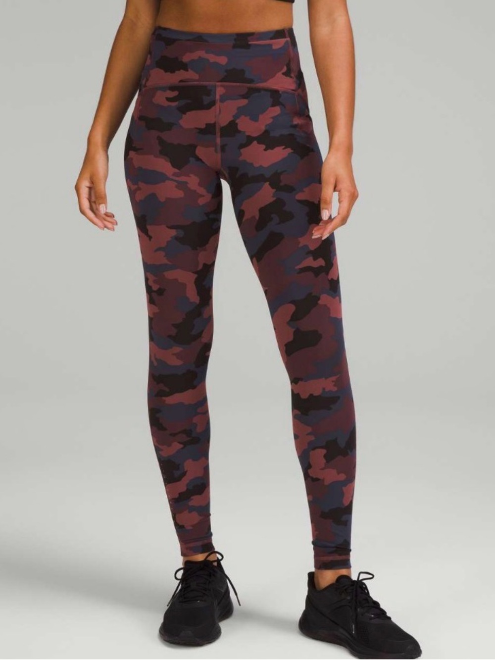 Lululemon Swift Speed High-Rise Tight 28" Heritage 365 Camo Smoky Red Sz 8